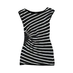 White House Black Market Sleeveless Striped sweater Top